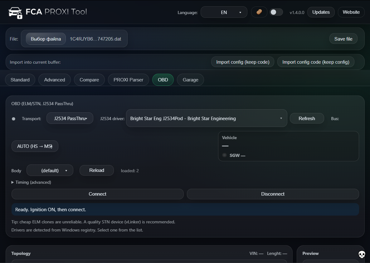 FCA PROXI Tool screenshot 5
